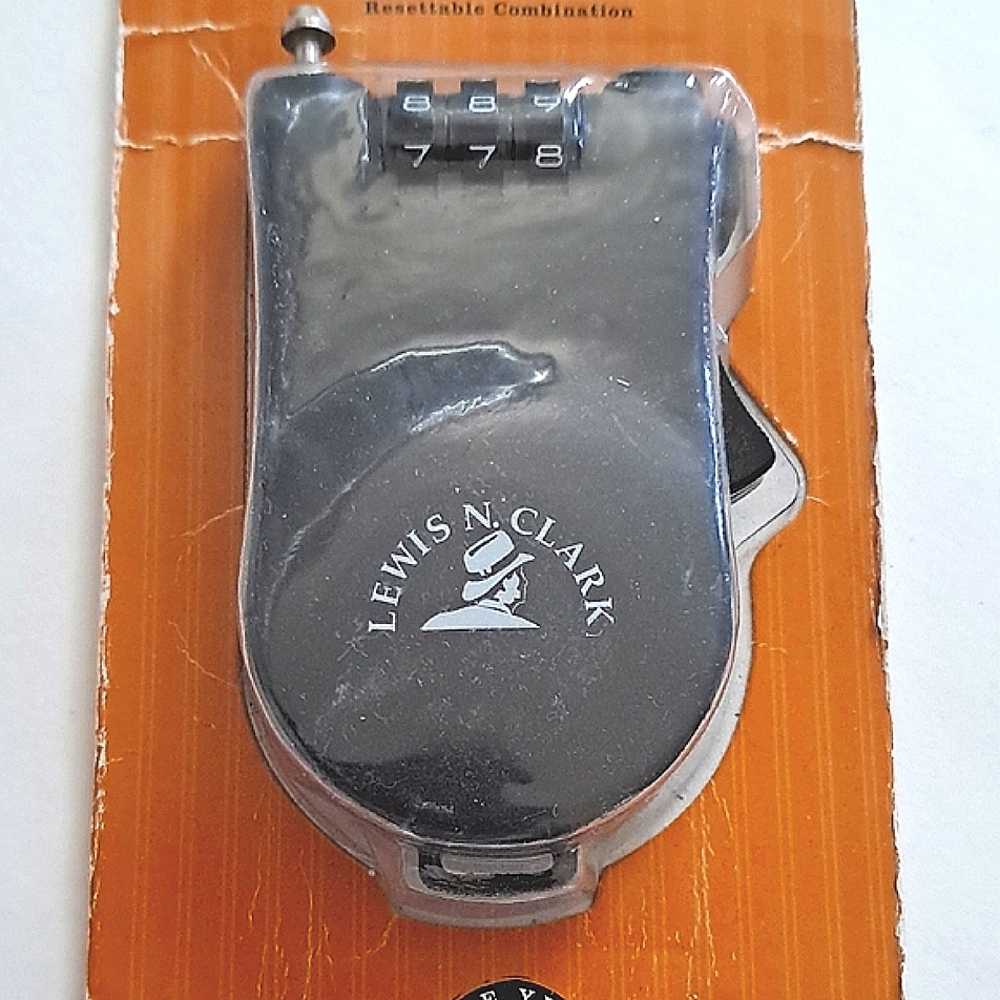 Cable Lock Retractable 45" Long Combination Pocket Size Travel Secure Equipment
